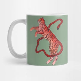 Red beautiful zodiac tiger Mug